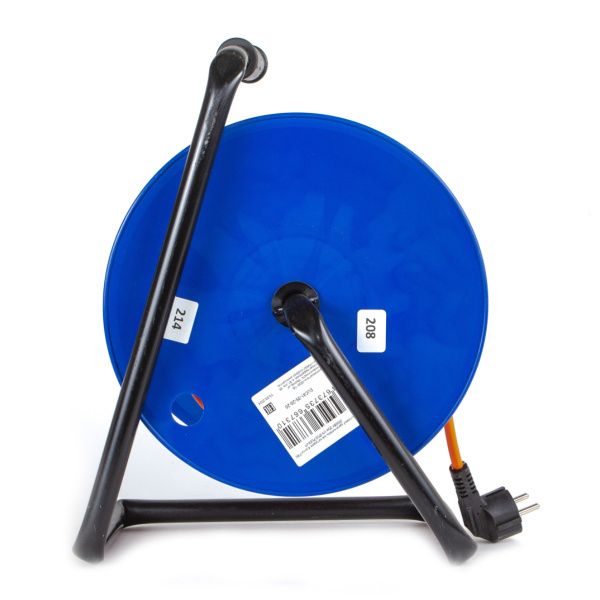 Удлинитель 4-мест 20м ПВС 3*1,5 оранжевый катушка IP20 PlexUp 