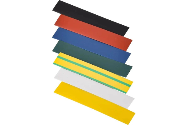 купить Трубка ТУТ 10/5мм разноцветный 0,1м 21шт набор в Тольятти Трубка ТУТ 10/5мм разноцветный 0,1м 21шт набор