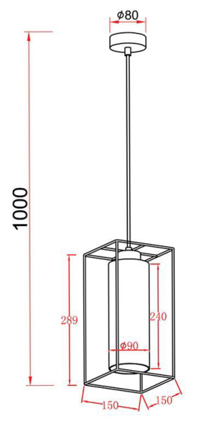 купить Светильник подвес 1*40Вт E27 черный/дымчатый цилиндр Лофт в Тольятти Светильник подвес 1*40Вт E27 черный/дымчатый цилиндр Лофт