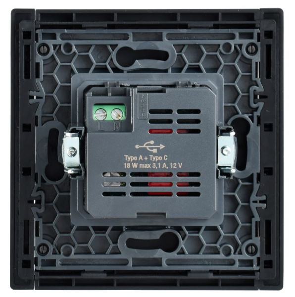 купить Фортепиано сталь механизм USB A+C скрытая 2-ая 18Вт в Тольятти Фортепиано сталь механизм USB A+C скрытая 2-ая 18Вт