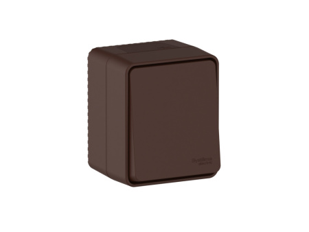 Атлас Профи коричневый выключатель 1кл открытая 10А IP54