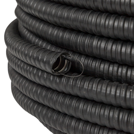 купить Металлорукав 15мм ПВХ IP65 PЗ-ЦП-НГ с протяжкой EKF 50м в Тольятти Металлорукав 15мм ПВХ IP65 PЗ-ЦП-НГ с протяжкой EKF 50м