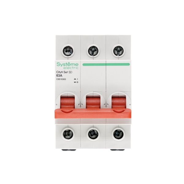 Выключатель нагрузки 3Р 63А City9 Systeme Electric