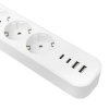 купить Удлинитель 5-мест 3м ПВС 3*1,5 белый выкл EKF  2USB 2,4А+2USBtype-С в Тольятти Удлинитель 5-мест 3м ПВС 3*1,5 белый выкл EKF  2USB 2,4А+2USBtype-С