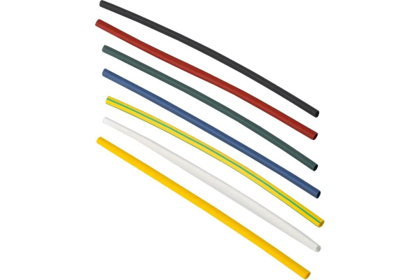 купить Трубка ТУТ 2/1мм разноцветный 0,1м 21шт набор в Тольятти Трубка ТУТ 2/1мм разноцветный 0,1м 21шт набор