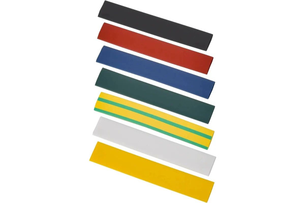 купить Трубка ТУТ 12/6мм разноцветный 0,1м 21шт набор в Тольятти Трубка ТУТ 12/6мм разноцветный 0,1м 21шт набор