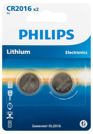 купить Батарейка дисковая CR2025 BL2 Philips в Тольятти Батарейка дисковая CR2025 BL2 Philips