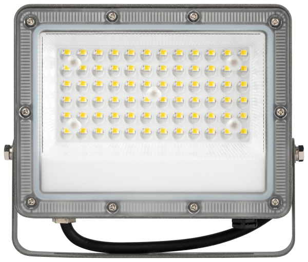 Прожектор свд 50Вт 6500К 5000лм серый IP65 90° PRO LPR-063 ЭРА