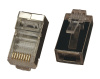 купить Разъем Jack компьютерный RJ45 8(8) Cat5e прозрачный экран 7шт в Тольятти Разъем Jack компьютерный RJ45 8(8) Cat5e прозрачный экран 7шт