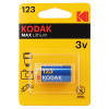 купить Батарейка CR123(CR123A) литиевая BL1 Kodak в Тольятти Батарейка CR123(CR123A) литиевая BL1 Kodak