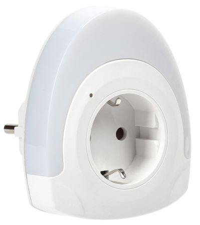 купить Ночник свд 0,5Вт белый с розеткой в Тольятти Ночник свд 0,5Вт белый с розеткой