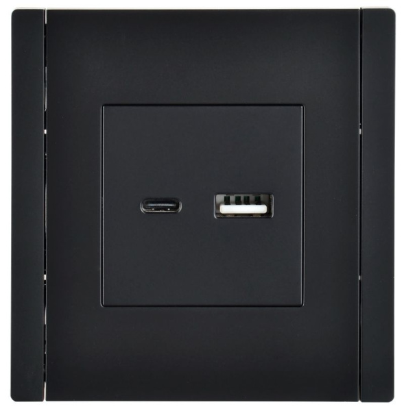 купить Фортепиано черный механизм USB A+C скрытая 2-ая 3,1А в Тольятти Фортепиано черный механизм USB A+C скрытая 2-ая 3,1А