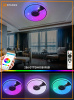 купить Светильник настенно-потолочный свд 40Вт RGB круг белый/хром  пульт ДУ Estares музыкальная, API в Тольятти Светильник настенно-потолочный свд 40Вт RGB круг белый/хром  пульт ДУ Estares музыкальная, API