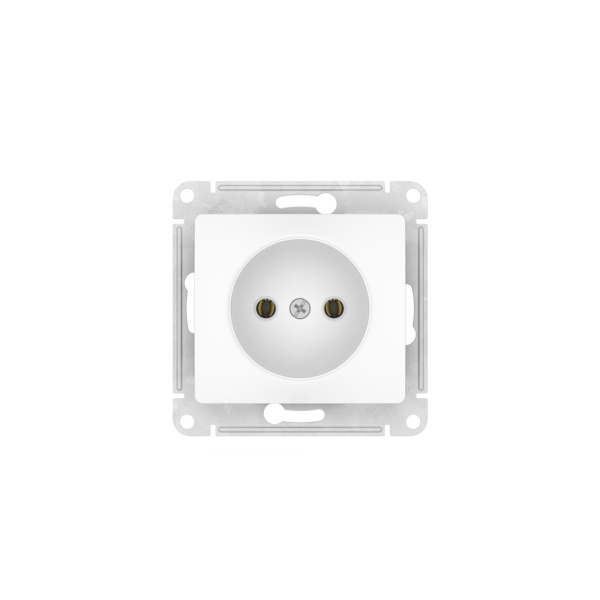 Атлас белый розетка скрытая 1-мест быстрозажим. клем. IP20 