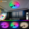 купить Светильник настенно-потолочный свд 80Вт RGB круг белый/хром  пульт ДУ Estares музыкальная, API в Тольятти Светильник настенно-потолочный свд 80Вт RGB круг белый/хром  пульт ДУ Estares музыкальная, API
