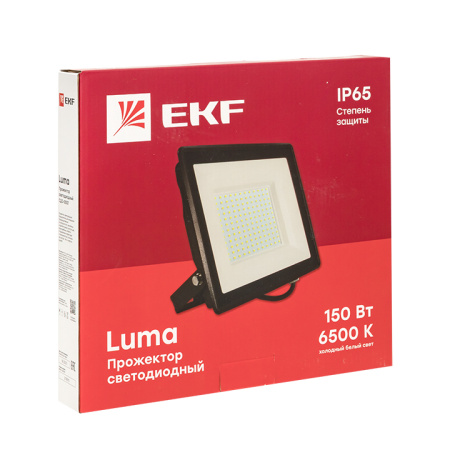 купить Прожектор свд 150Вт 6500К 12000лм черный IP65 110° Luma EKF  в Тольятти Прожектор свд 150Вт 6500К 12000лм черный IP65 110° Luma EKF