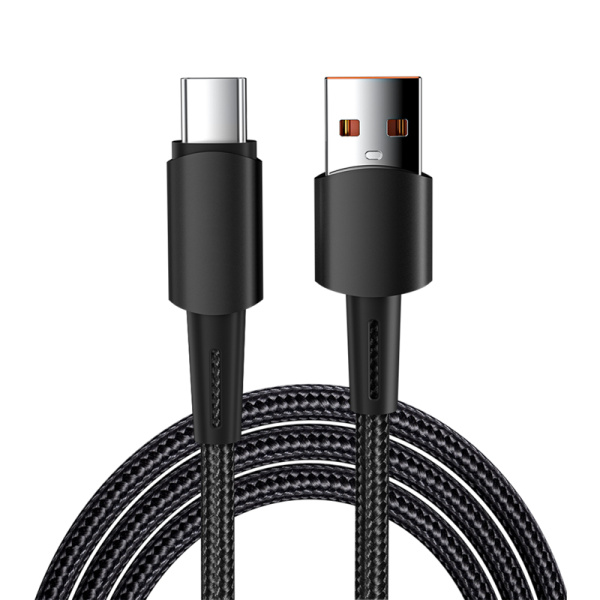 купить Кабель USB-A -Type-C 1м черный 6А Rexant в Тольятти Кабель USB-A -Type-C 1м черный 6А Rexant