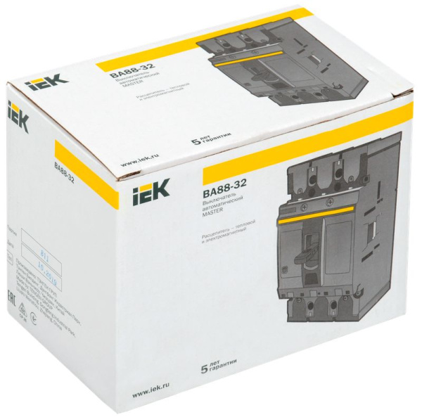 купить Автомат 3Р 125А 25кА ВА88-32 IEK MASTER в Тольятти Автомат 3Р 125А 25кА ВА88-32 IEK MASTER