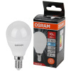 купить Лампа шар свд Е14 10Вт 6500К 800лм P45 матовый Osram LED Value black в Тольятти Лампа шар свд Е14 10Вт 6500К 800лм P45 матовый Osram LED Value black