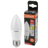 купить Лампа свеча свд Е27 12Вт 3000К 960лм B39 матовая Osram LED Value black в Тольятти Лампа свеча свд Е27 12Вт 3000К 960лм B39 матовая Osram LED Value black