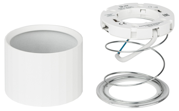 купить Светильник даунлайт 1*12Вт GX53 цилиндр белый накладной ЭРА  в Тольятти Светильник даунлайт 1*12Вт GX53 цилиндр белый накладной ЭРА