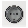 купить MIELE ROUND Розетка 1-ая с/з с/у, со шторками и крышкой 16А белая KRANZ в Тольятти MIELE ROUND Розетка 1-ая с/з с/у, со шторками и крышкой 16А белая KRANZ