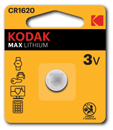 купить Батарейка дисковая CR1620 BL1 Kodak  в Тольятти Батарейка дисковая CR1620 BL1 Kodak