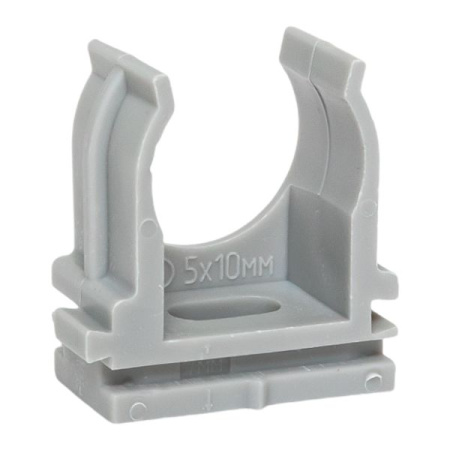 Держатель для трубы 20мм серый 100шт EKF 