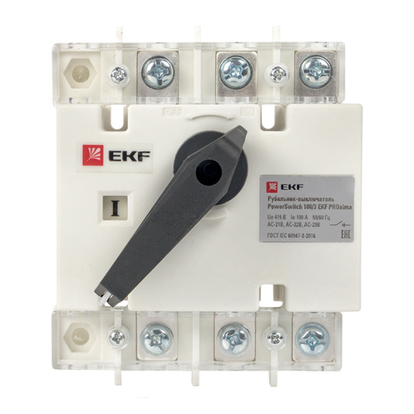Рубильник 3Р 100А PowerSwitch EKF PROxima 