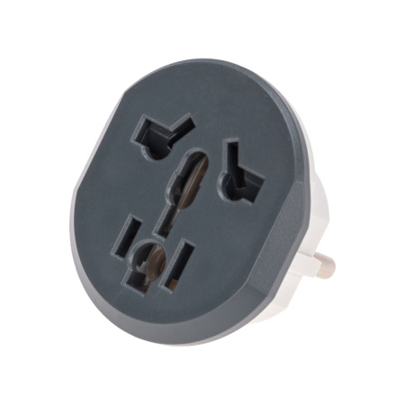 купить Переходник 16А серый круглый Rexant аналог3802463 в Тольятти Переходник 16А серый круглый Rexant аналог3802463