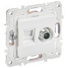 купить Сканди арктический белый розетка RJ45+TV оконечная скрытая 2-ая кат.5E в Тольятти Сканди арктический белый розетка RJ45+TV оконечная скрытая 2-ая кат.5E