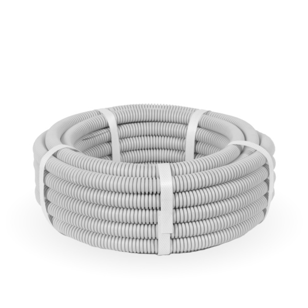 купить Труба гофра 16мм ПВХ 10м серый ПРОМРУКАВ с протяжкой  в Тольятти Труба гофра 16мм ПВХ 10м серый ПРОМРУКАВ с протяжкой