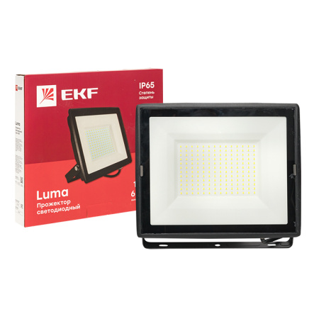 купить Прожектор свд 150Вт 6500К 12000лм черный IP65 110° Luma EKF  в Тольятти Прожектор свд 150Вт 6500К 12000лм черный IP65 110° Luma EKF
