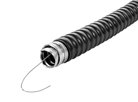 купить Металлорукав 15мм ПВХ IP65 PЗ-ЦП-НГ с протяжкой EKF 50м в Тольятти Металлорукав 15мм ПВХ IP65 PЗ-ЦП-НГ с протяжкой EKF 50м