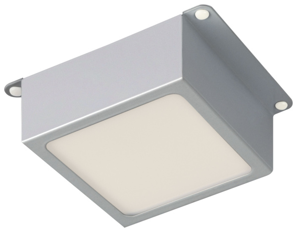 Светильник даунлайт свд 36Вт 4000К 3420лм квадрат металлик встраиваемый ЭРА 6х грильято