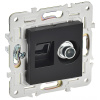 купить SKANDY Роз. двойная TV+RJ45 кат.5E SK-A14Bl черн. IEK в Тольятти SKANDY Роз. двойная TV+RJ45 кат.5E SK-A14Bl черн. IEK