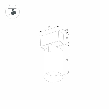 Светильник MAG-SPOT-25-R120-12W Day4000 (BK, 30 deg, 24V) (Arlight, IP20 Металл, 5 лет)