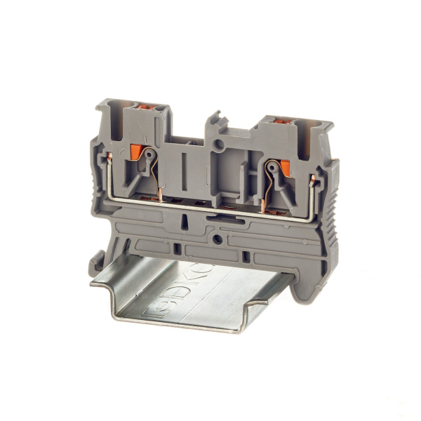 купить Зажим клеммный DIN-рейка 2,5мм2 24А серый DKC push-in в Тольятти Зажим клеммный DIN-рейка 2,5мм2 24А серый DKC push-in