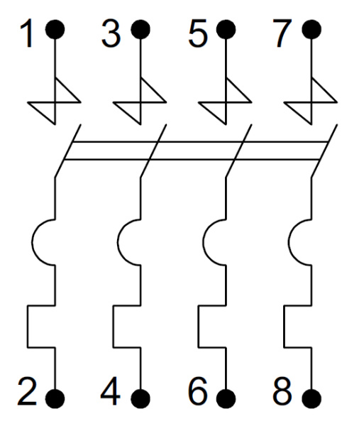купить Автомат 4Р 32А C 4,5кА ВА47-29 IEK в Тольятти Автомат 4Р 32А C 4,5кА ВА47-29 IEK
