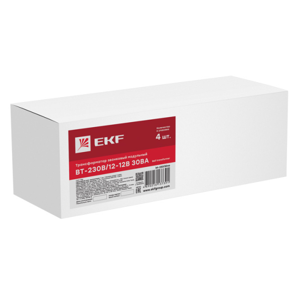 Трансформатор звонковый BT-230В/12-12В 30ВА EKF PROxima