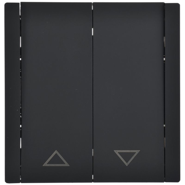 FORTE&PIANO Выключ. жалюзи 10А FP111 чер. IEK