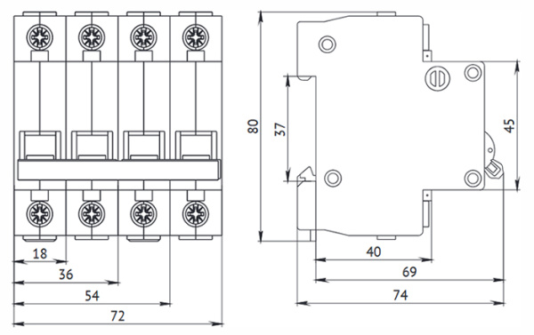 купить Автомат 1Р 25А C 4,5кА ВА47-29 КЭАЗ  в Тольятти Автомат 1Р 25А C 4,5кА ВА47-29 КЭАЗ