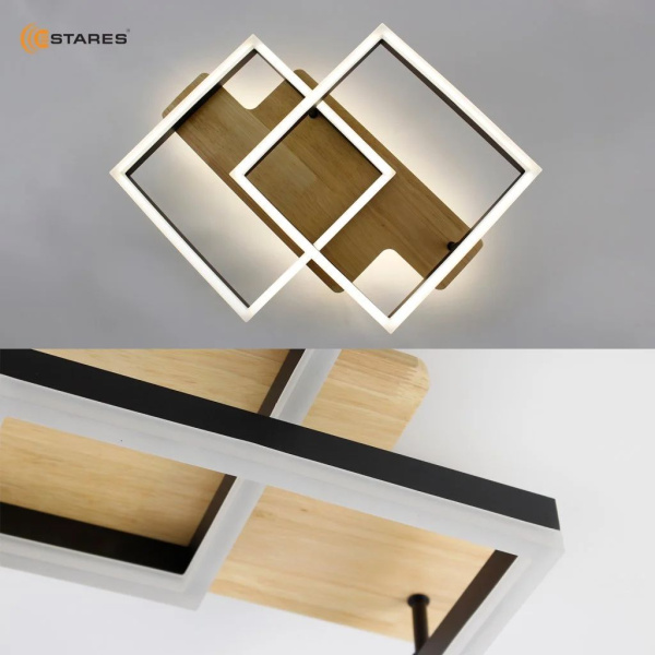 купить Светильник потолочный (люстра) свд 120Вт 3000-6500К 12000лм черный пульт диммер в Тольятти Светильник потолочный (люстра) свд 120Вт 3000-6500К 12000лм черный пульт диммер