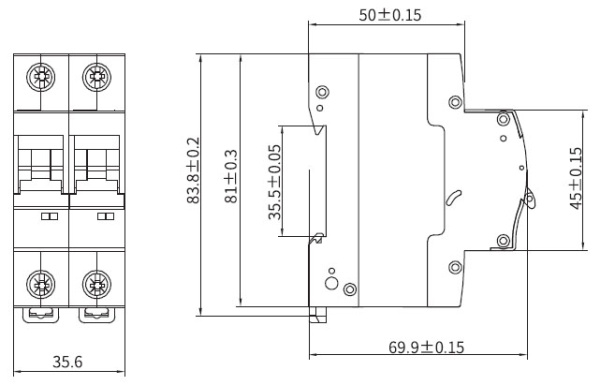 купить Автомат 2Р 6А C 4,5кА MD63S DKC YON max  в Тольятти Автомат 2Р 6А C 4,5кА MD63S DKC YON max