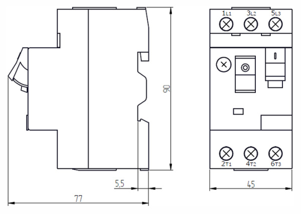 купить Автомат защиты двигателя 4-6,3А ПРК32 КЭАЗ в Тольятти Автомат защиты двигателя 4-6,3А ПРК32 КЭАЗ