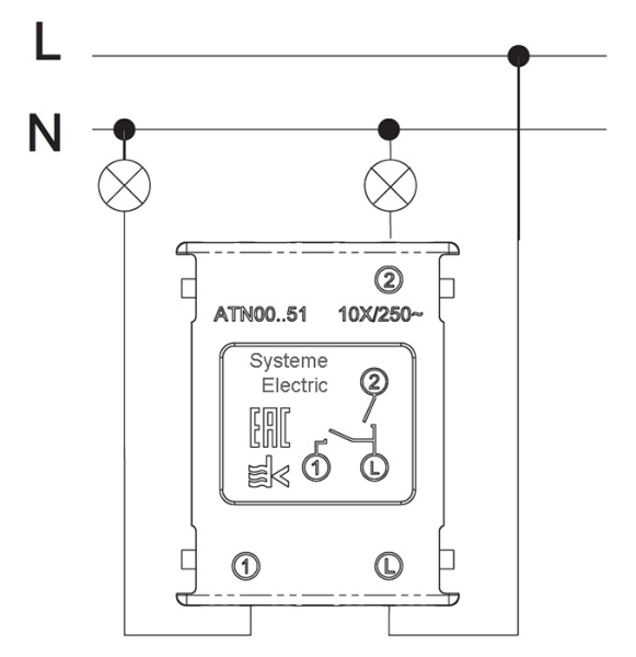 AtlasDesign шампань выключатель 2кл скрытая 10А IP20 
